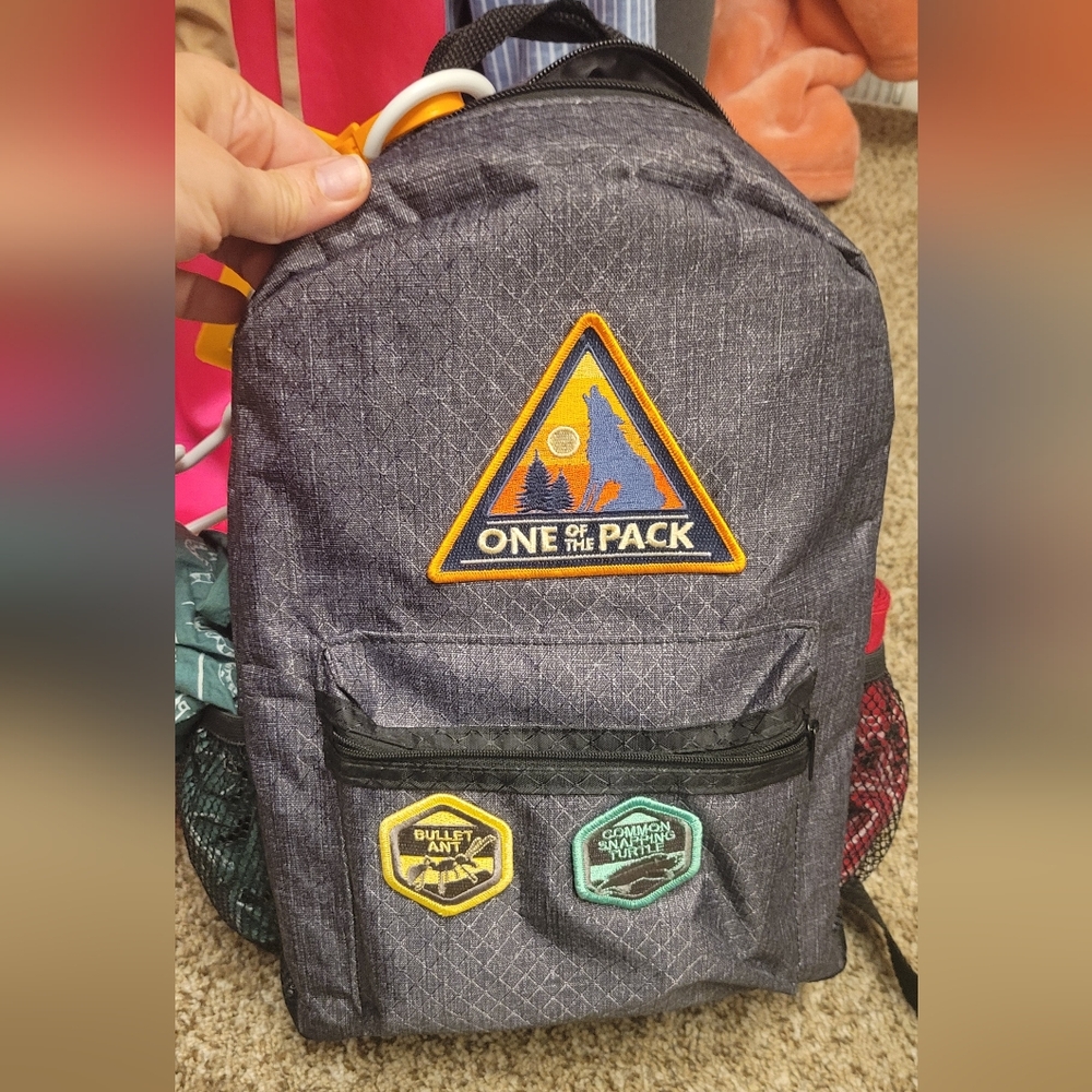 Thirty-one Kids SizeGray Backpack With Coyote Peterson Adventure Items